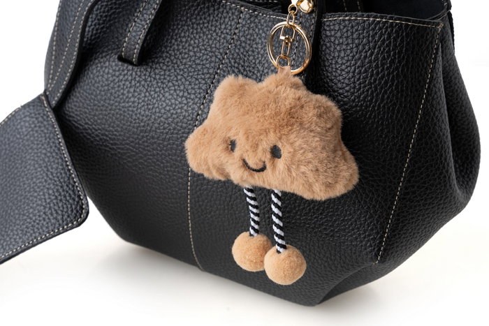 Lucky Bees Bolsa de Hombro 1274 Negro en CUERO DE POLIVINILO Elegante para Mujer